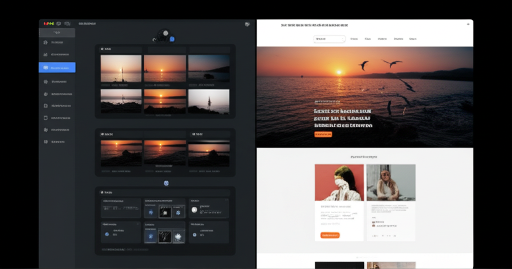 포트폴리오 빌더 - 개발 도구 카테고리의 프로젝트로 커스터마이징 가능한 템플릿, 드래그 앤 드롭 에디터 및 SEO 최적화를 갖춘 전문 포트폴리오 제작 도구로 작품을 효과적으로 온라인에 선보일 수 을(를) 보여주는 스크린샷